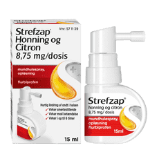 STREFZAP HONNING & CITRON 8,75MG/DOSIS