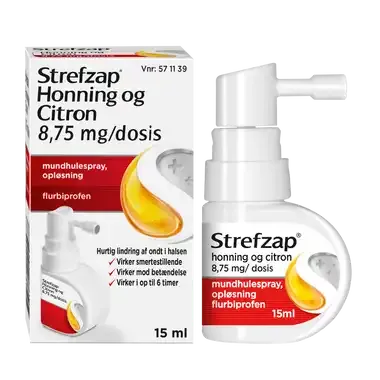 STREFZAP HONNING & CITRON 8,75MG/DOSIS