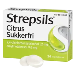 STREPSILS CITRUS SUKKERFRI SUGETABLETTER