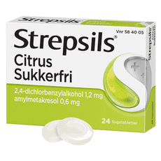 STREPSILS CITRUS SUKKERFRI SUGETABLETTER